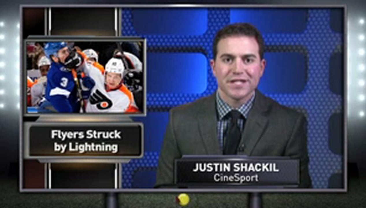 Philadelphia Flyers Lit Up by Lightning
