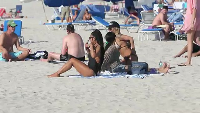 Christina Milian Dons a Very Revealing Plunging Swimsuit in Miami