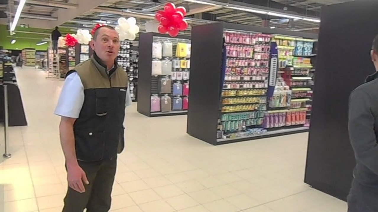 Intermarché de Soyons, visite un jour avant l'ouverture du 29 janvier 2013.