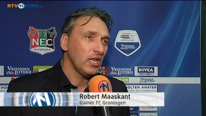 Trainer Maaskant over degradatievoetbal - RTV Noord