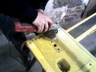 Reparation du pare choc de la 104 zs