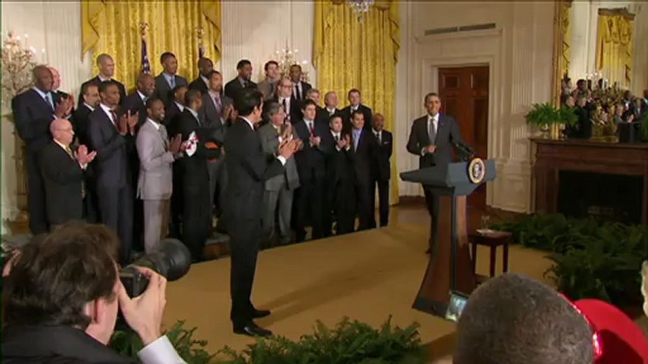 Obama honors NBA Champion Miami Heat