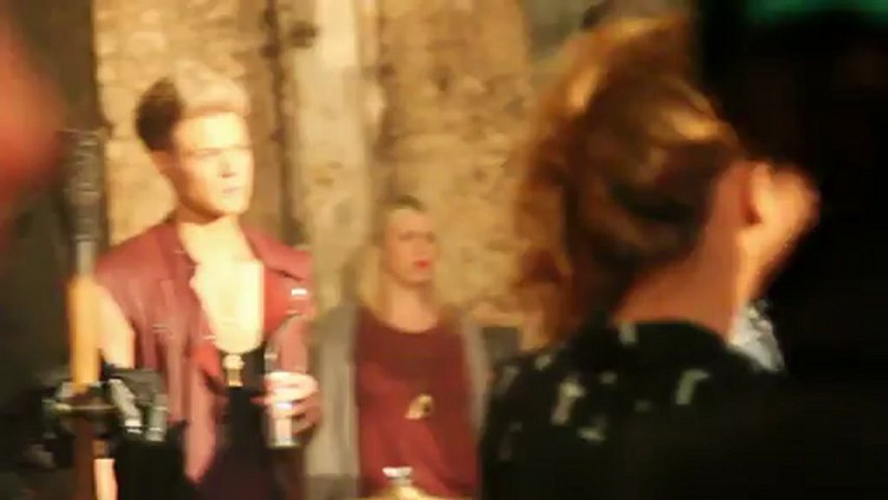 On set with Lawson for Learn To Love Again