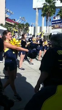 Michigan Marching Band At Outback Bowl
