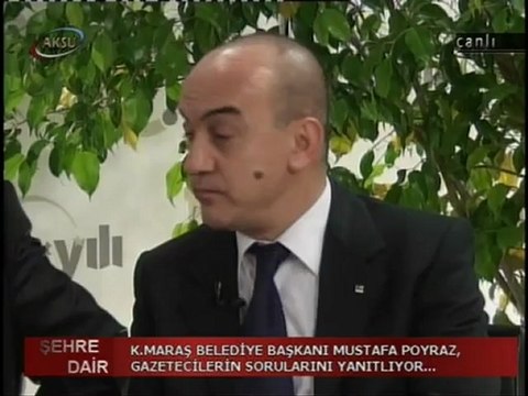 Mustafa POYRAZ ( K.Maraş Belediye Başkanı) - AKSU TV Şehre Dair Programı 28 OCAK 2013- 9.BÖLÜM