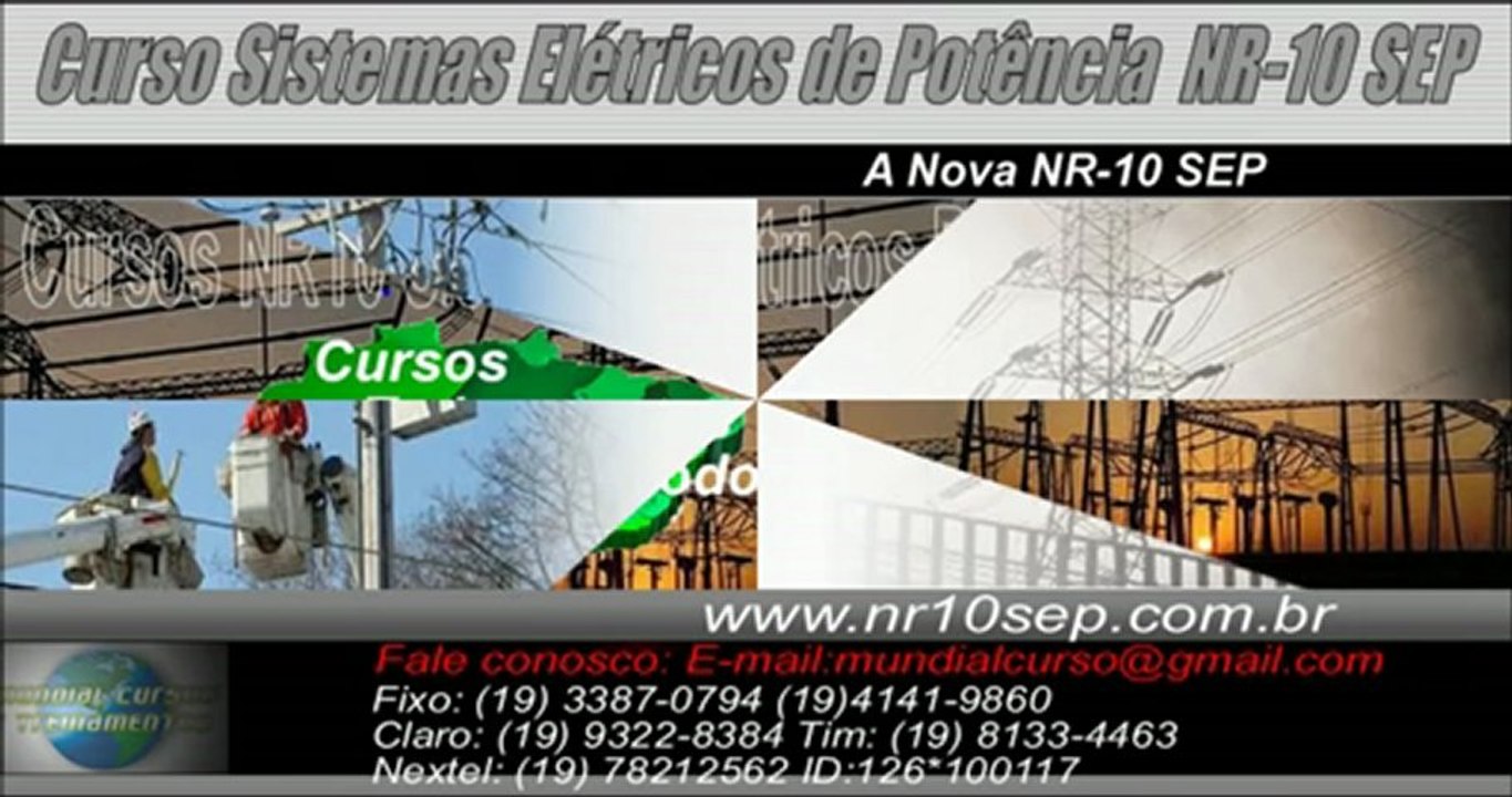 Cursos Sistemas Elétricos Potência NR-10 SEP