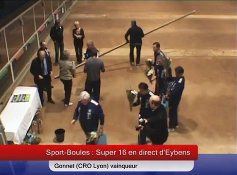 Récompenses, Super 16 Eybens, Sport-Boules, janvier 2013