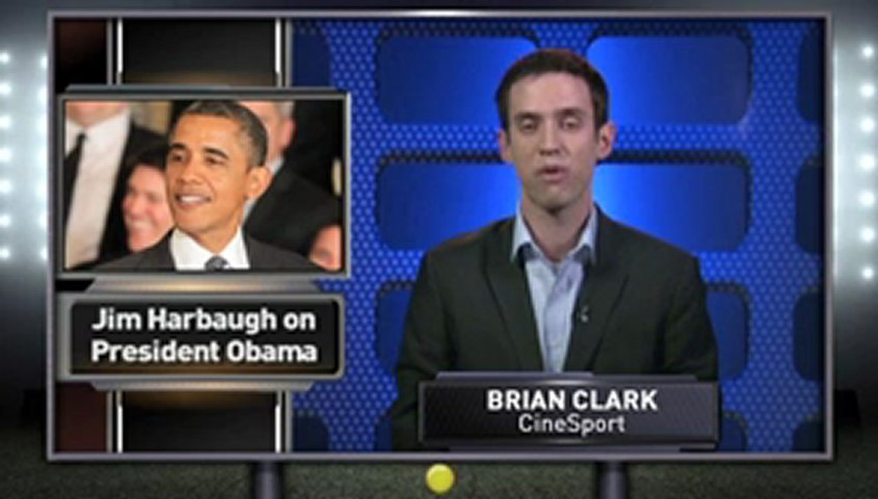 Super Bowl XLVII: Harbaugh and Obama