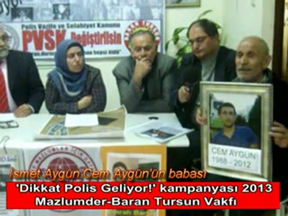 Polis mağduru aileler