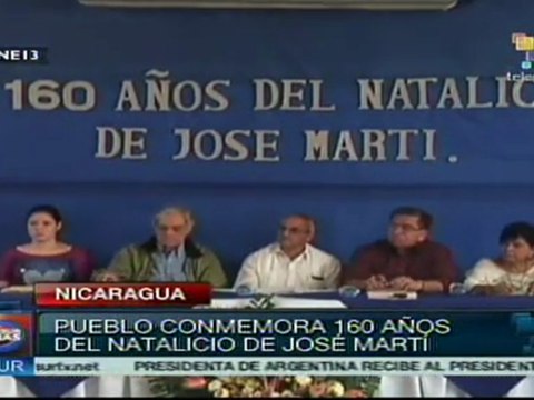 Nicaragua conmemora natalicio de José Martí