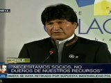 Necesitamos socios, no patrones: Evo Morales