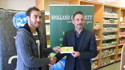 Η βράβευση για το Top Goal της 17ης αγωνιστικής