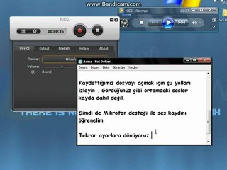 Weeny Audio Recorder Kullanımı