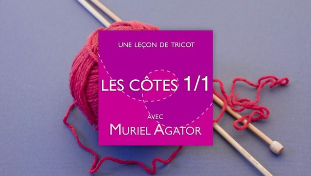 Leçon de tricot par Muriel Agator - les Côtes 1/1