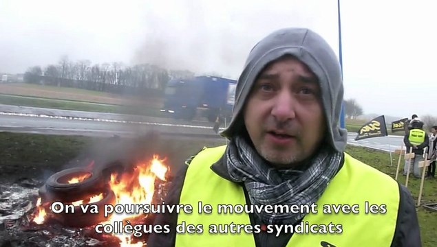 Manifestations à l'usine Renault Douai