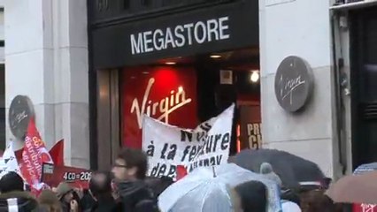 Mega strike à Virgin : Pierre Laurent apporte son soutien aux salariés