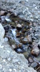 Water coming down from mountains