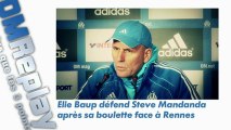 OM : Elie Baup défend Steve Mandanda