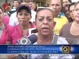 Trabajadores despedidos de la gobernación del Zulia protestaron en Maracaibo