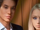 Human Barbie and Human Ken Pose Together in Photo Shoot