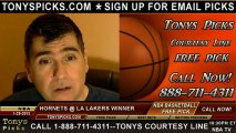 LA Lakers versus New Orleans Hornets Pick Prediction NBA Pro Basketball Odds Preview 1-29-2013