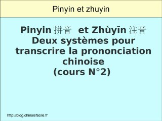 Pronociation du chinois - les consonnes