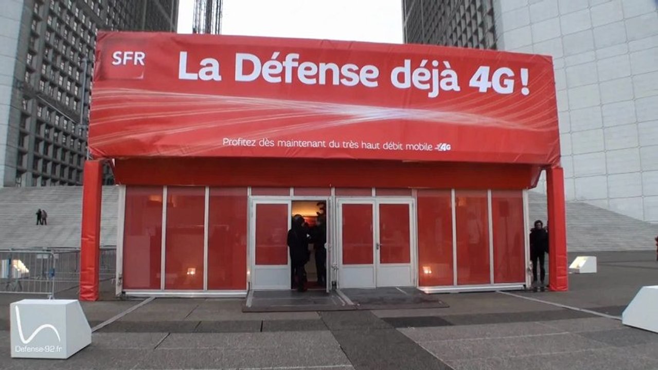 Lancement de la 4G à La Défense par SFR