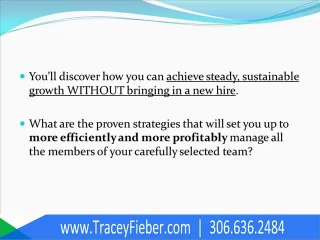 Achieve Sustainable Growth without Bringing in New Hires