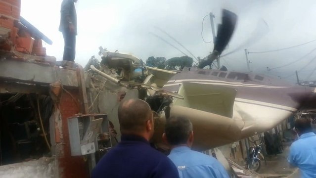 Accident d'hélicoptère dans une favela au Brésil