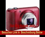 Sony DSC-H90R Cyber-shot Digitalkamera (16,1 Megapixel, 16-fach opt. Zoom, 7,5 cm (3 Zoll) Display, Schwenkpanorama) rot