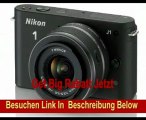 Nikon 1 J1 Systemkamera (10 Megapixel, 7,5 cm (3 Zoll) Display) schwarz inkl 1 NIKKOR VR 10-30 mm Objektiv