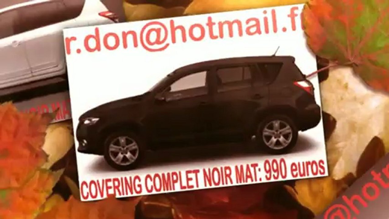 Toyota RAV4, toyota RAV4, covering Toyota RAV4, Toyota RAV4 noir mat, Toyota RAV4 peinture noir mat