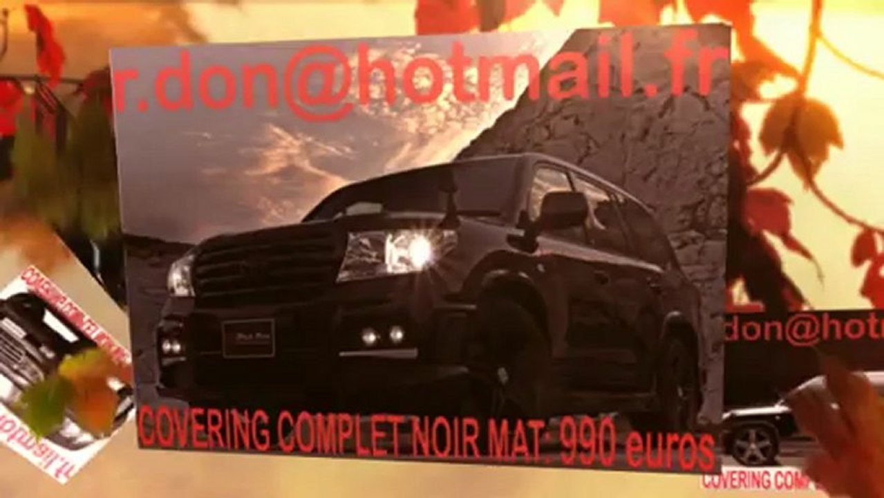 Toyota Landcruiser, Toyota Landcruiser, covering Toyota Landcruiser, Toyota Landcruiser noir mat, Toyota Landcruiser peinture noir mat