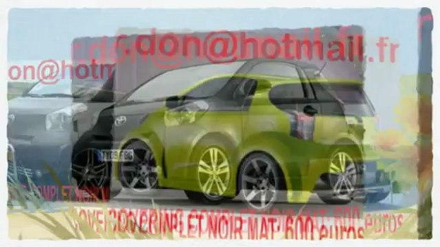 Toyota IQ,Toyota IQ, covering Toyota IQ, Toyota IQ noir mat, Toyota IQ peinture noir mat