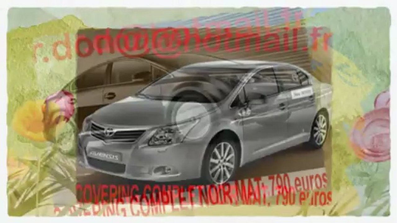 Toyota Avensis,Toyota Avensis, covering Toyota Avensis, Toyota Avensis noir mat, v peinture noir mat