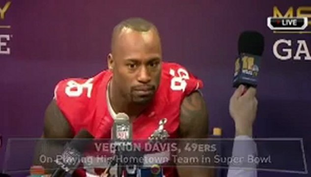 Super Bowl XLVII: Vernon Davis on 49ers