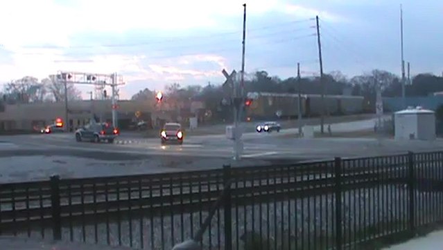 Norfolk Southern container and autorack train west through Austell Ga.