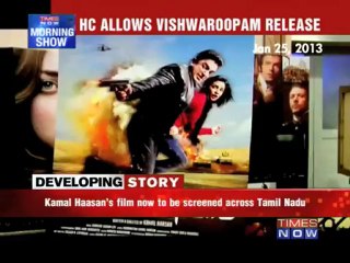 Ban on Kamal's film 'Vishwaroopam' lifted.