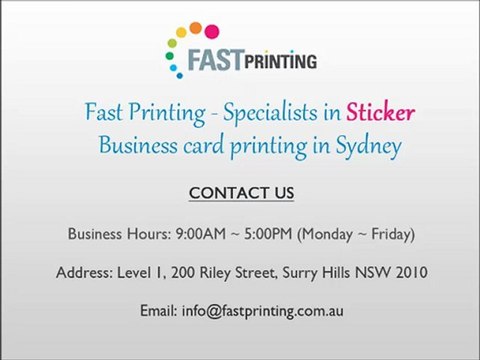 Quality Sticker Printing Services in Australia