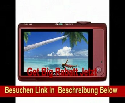 Canon IXUS 1100 HS Digitalkamera (12 Megapixel, 12-fach opt, Zoom, 8,1 cm (3,2 Zoll) Display, bildstabilisiert) rot