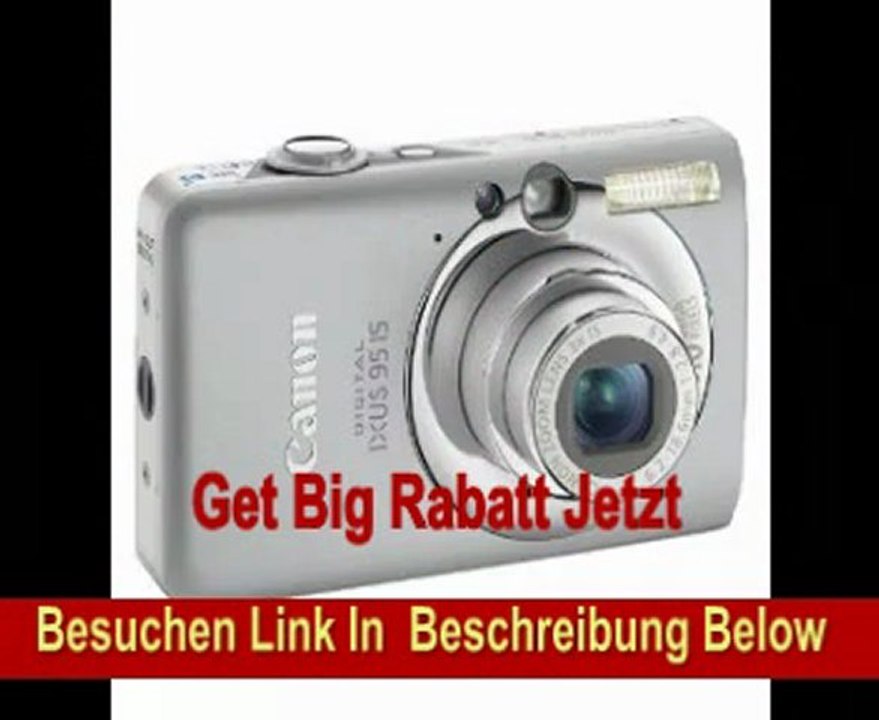 Canon Digital IXUS 95 IS Digitalkamera (10 Megapixel, 3-fach opt. Zoom, 6,4 cm (2,5 Zoll) Display, Bildstabilisator) Silver