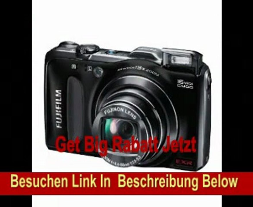 Fujifilm FINEPIX F600EXR Digitalkamera (16 Megapixel, 15-fach opt. Zoom, 7,6 cm (3 Zoll) Display, bildstabilisiert) schwarz