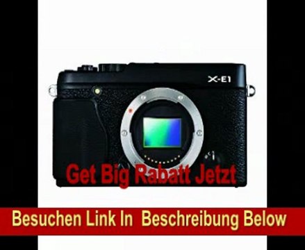 Fujifilm X-E1 Kompakte Systemkkamera (16 Megapixel APS-C CMOS Sensor, 7,1 cm (2,8 Zoll) Display, Full HD, HDMI) nur Gehäuse schwarz
