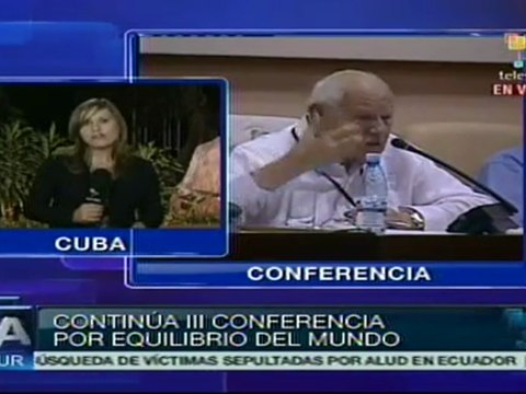 Continúa la Conferencia por el Equilibrio del Mundo en Cuba