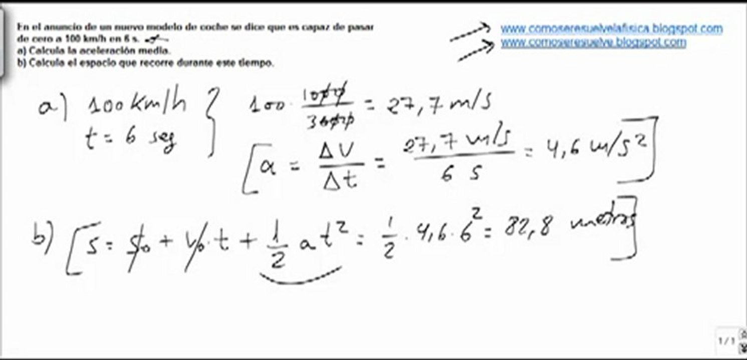 Fisica cinematica aceleracion media