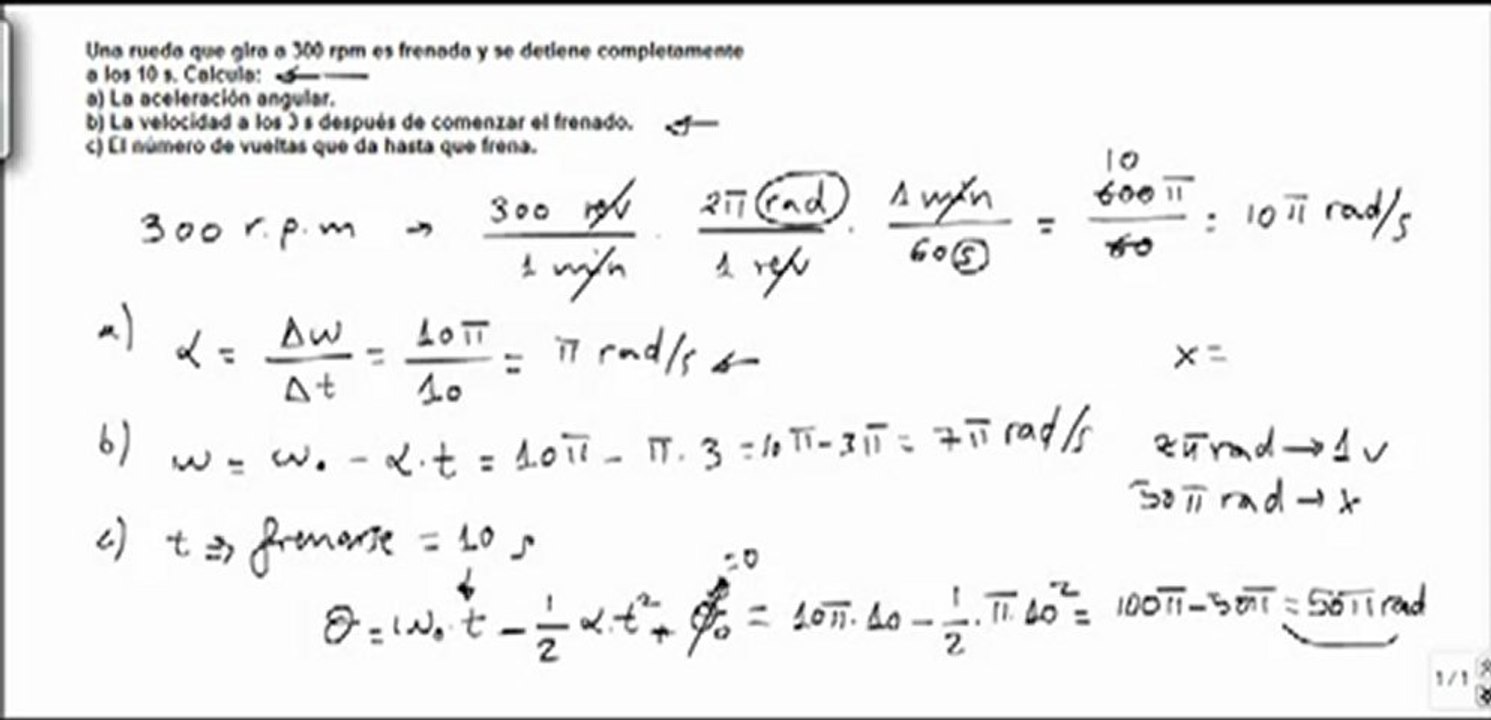 Fisica cinematica aceleracion angular