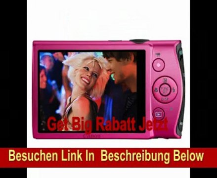 Canon IXUS 230 HS Digitalkamera (12 Megapixel, 8-fach opt. Zoom, 7,6 cm (3 Zoll) Display, bildstabilisiert) pink