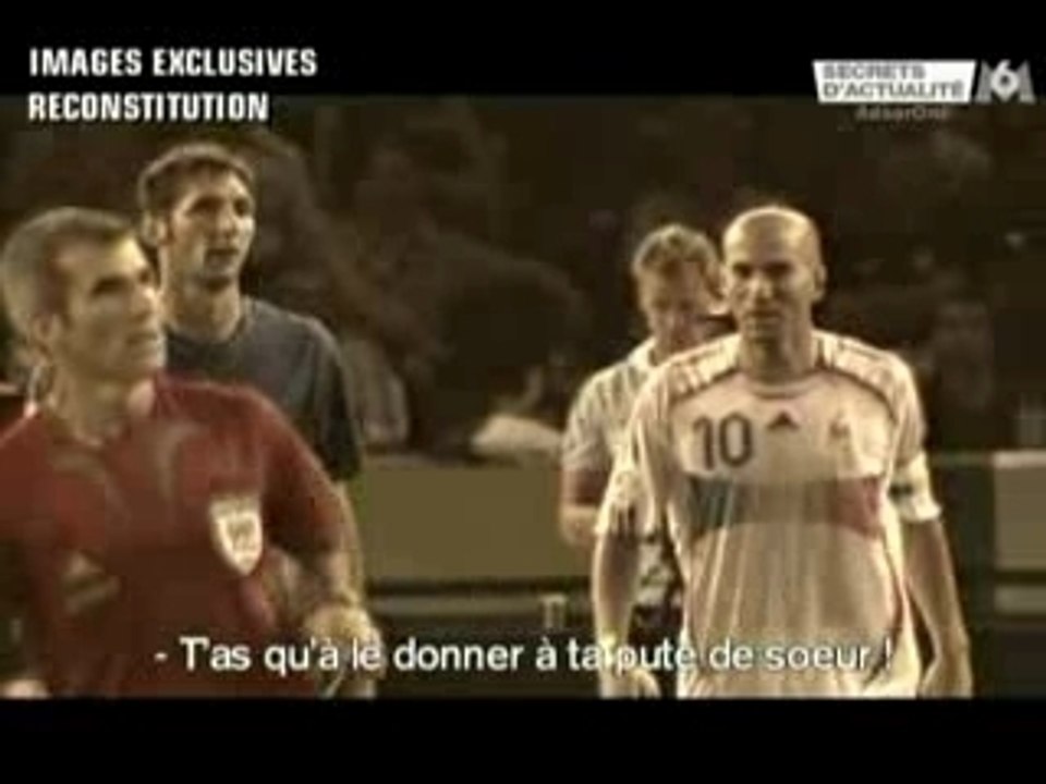 Zidane vs Materazzi traduction