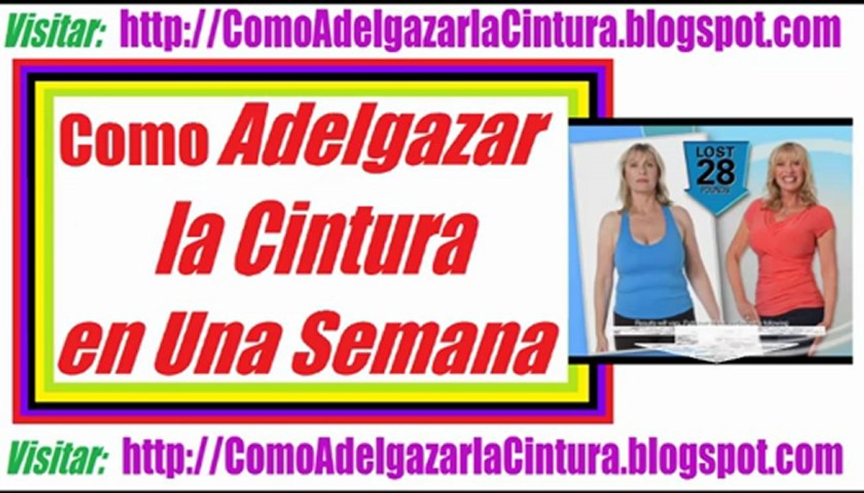 Como Adelgazar la Panza en 3 Dias Para Bajar la Barriga y Tener un Vientre Plano en una Semana | Cómo Reducir la Cintura Rápido