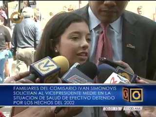 Hija de Iván Simonovis pide un "gesto de nobleza" al gobierno nacional